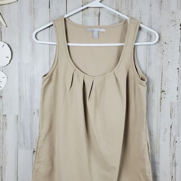Old Navy Scoop Neck Sleeveless Dress Khaki Size Small - Picture 4 of 9